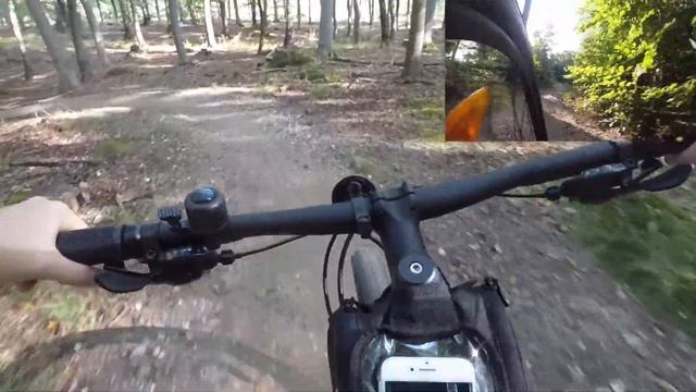 Mountainbike trail in Hareskov - Denmark смотреть онлайн