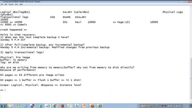 Transactional Logging type in IBM Informix смотреть онлайн