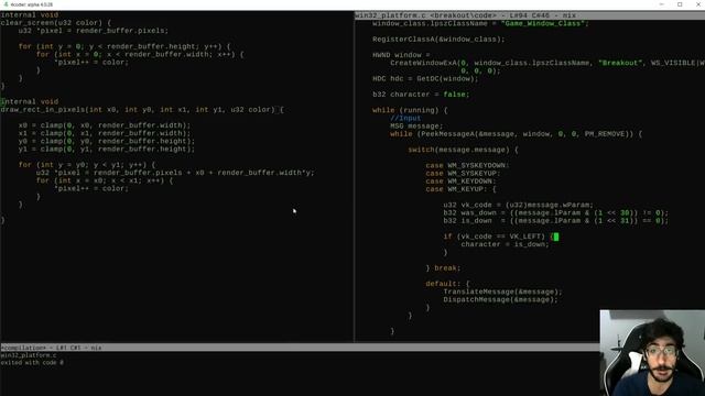 Making a game in C from scratch! Ep 01: [Platform Layer and Software Rendering Programming] смотреть онлайн