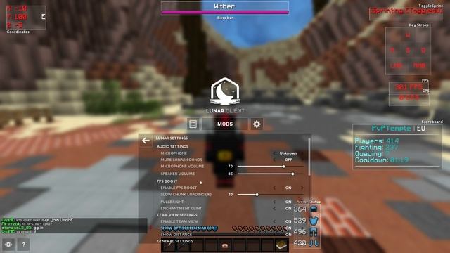 My Secret Lunar Client Settings (Best FPS) смотреть онлайн