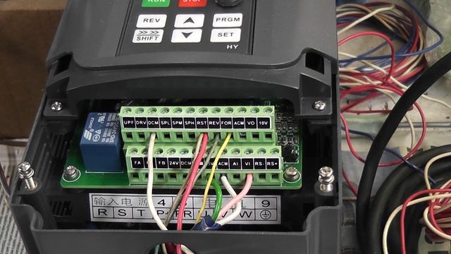 Программирование HUANYANG VFD 220 В 2.2 кВт под дистанционное управление токарным станком 16Б05П.