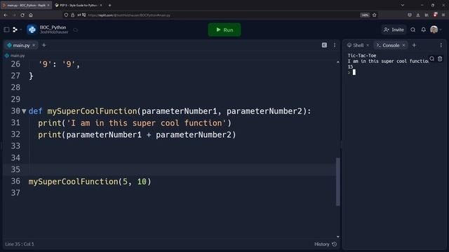 Beginner Python - Using Basic Functions (Tic Tac Toe Game Tutorial) смотреть онлайн