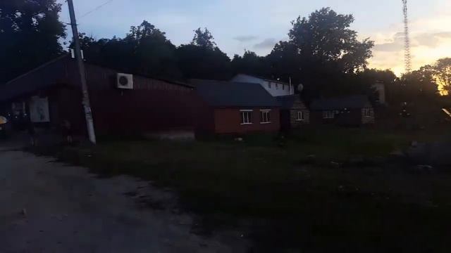 Село Великополовецкое.Центр.Вечером. смотреть онлайн