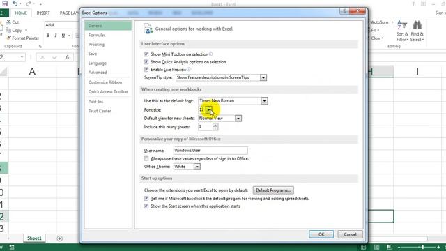CÁCH ĐỂ MẶC ĐỊNH FONT TIMES NEW ROMAN TRONG EXCEL смотреть онлайн