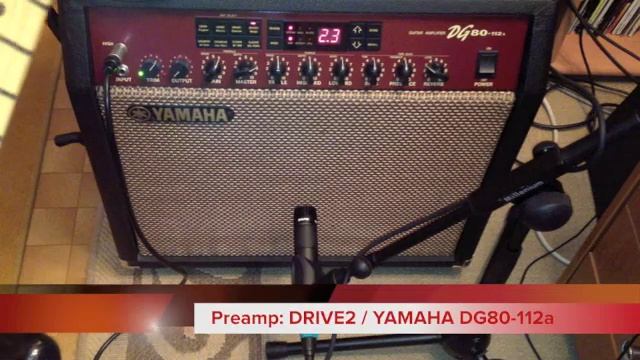 Yamaha DG80 112a Review with Fender American Stratocaster Standard by Petros Gailas смотреть онлайн