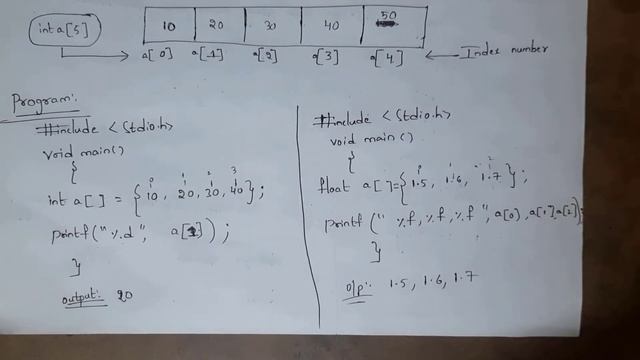 arrays in c, one dimensional array, two dimensional array |accessing and manipulating array element смотреть онлайн