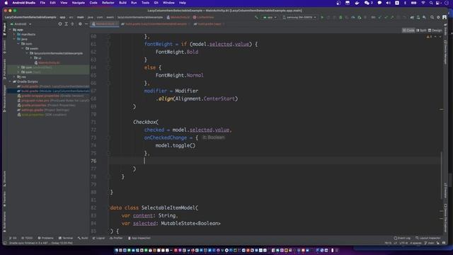 jetpack compose lazy column multiple item selection | jetpack compose lazycolumn items selection смотреть онлайн