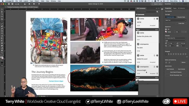 How to Import PDF Comments in Adobe InDesign CC смотреть онлайн