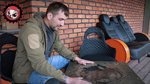 Садовая мебель из металлических бочек