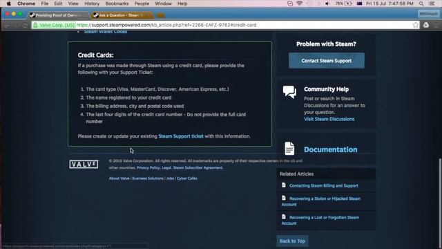 How to appeal/provide evidence for "Proof of Ownership" on your steam account смотреть онлайн