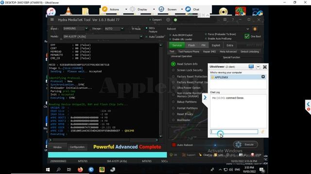 Samsung Galaxy A10s (SM-A107F) FRP removed By Hydra Tool смотреть онлайн