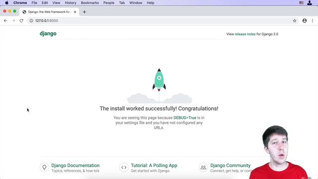 003 Running the Server | Full stack Development | Django | Python | Full Course | смотреть онлайн