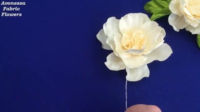 Ribbon Flowers.Gardenia/Flores De Cintas.Gardenia/Цветы из лент.Гардения