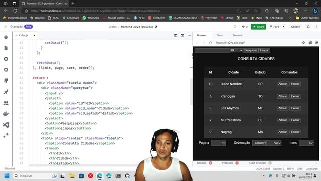 Frontend - 14 - Ordenando e Realizando Pesquisa de dados no JSON-SERVER no Frontend смотреть онлайн