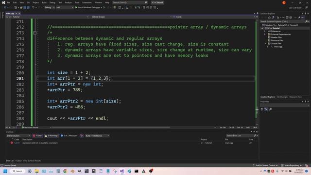 12. C++ Array Pointers or Dynamic Arrays смотреть онлайн