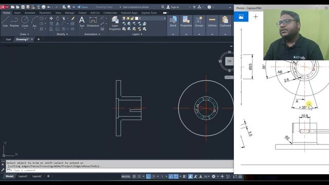 Exercise 25 Drawing Practice#mechanicalengineering #cad #autocad #engineering #cadyogi #designengin смотреть онлайн