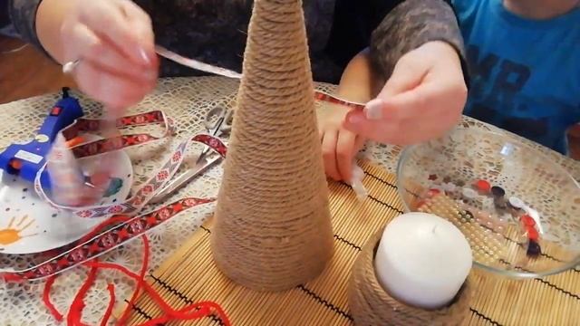 Новогодняя поделка ёлочка / зимняя композиция с ёлочкой / елка своими руками / ёлка DIY смотреть онлайн