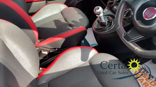 Grey Fiat 500 Lounge 1.2 S Petrol Manual 2015 (15) Warranty смотреть онлайн