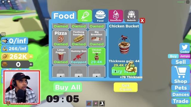 GET THICK IN 15 MINUTES CHALLENGE (Roblox Thick LEGENDS) смотреть онлайн