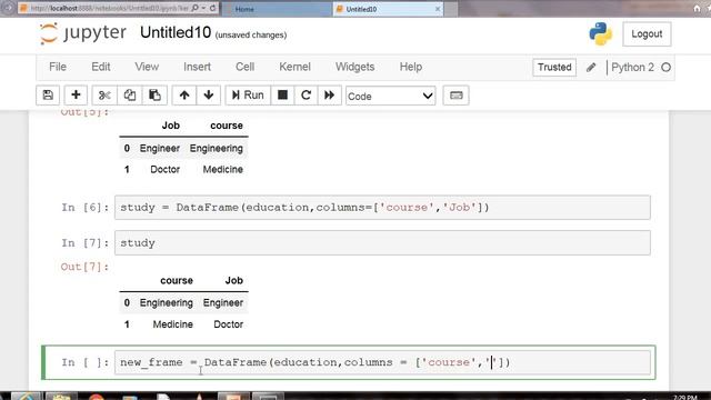 Jupyter Notebook Tutorials - dataframe in python pandas смотреть онлайн