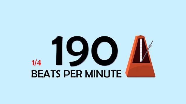 190 BPM 1/4 Metronome смотреть онлайн