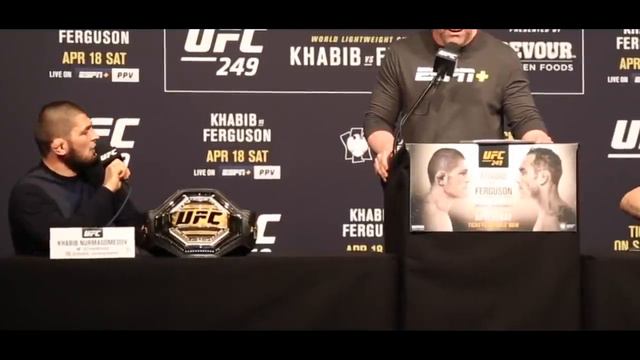 Тўлиқ видео | Пресс-конференция Хабиб Нурмагомедов ва Тони Фергуссон UFC 249 смотреть онлайн