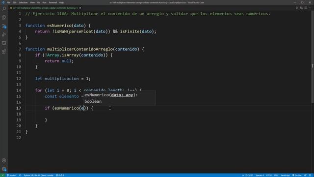 JavaScript Ejercicio: 1166 Multiplicar Contenido Arreglo y Validar que los Elementos Sean Numéricos смотреть онлайн