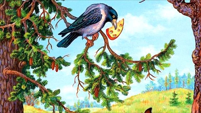 Басня "Ворона и лисица" И.А Крылов смотреть онлайн