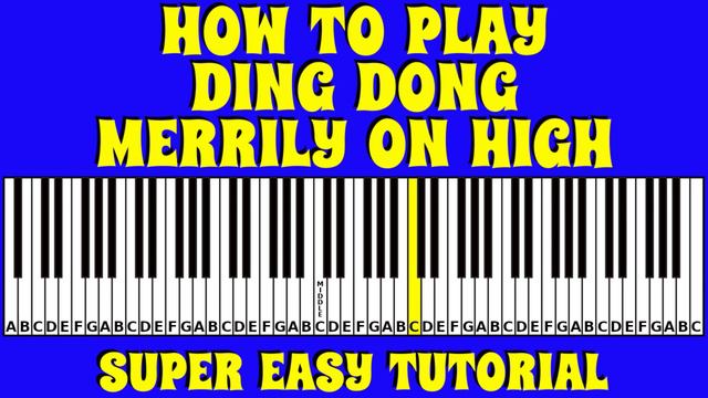How to play Ding Dong Merrily on High on the Keyboard / Piano | Advanced Pianist Tutorial смотреть онлайн