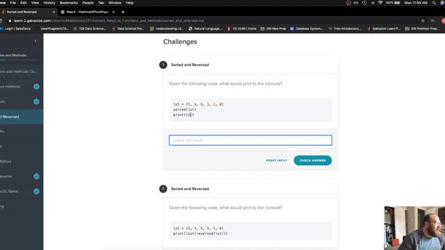 Python List Functions and Methods - sorted() and reversed() - Challenge #1 смотреть онлайн