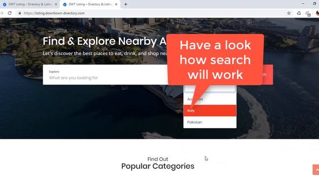 Virtual tour of Downtown Business Directory Wordpress Theme смотреть онлайн