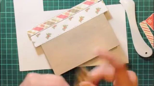 Новогодняя открытка своими руками из обрезков бумаги / Мастер-класс Scrap Inspiration смотреть онлайн