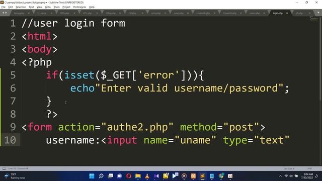 How To create Login form in php Connect Database [NO-5]login form php #codecamp #coding #asus #form смотреть онлайн