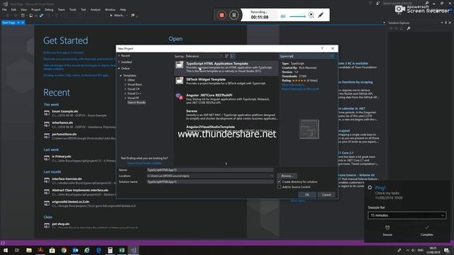 Easy TypeScript Lessons: Lesson 2: Installing Free Visual-Studio with TypeScript Extention смотреть онлайн