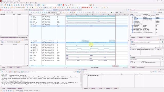 Rivera-PRO™ (v.2023)- 4.10 Debugging: Debugging: Splitter, Signal Breakpoint and Cross Probing смотреть онлайн