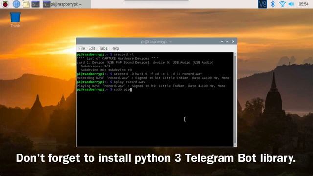 Send Voice Message to Telegram Using Raspberry Pi [BM] смотреть онлайн