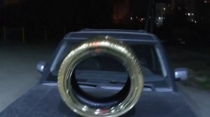Хромируем покрышку от авто. КРАШ Тест Лака Медуза просто ЖЕСТЬ - crash test lacquer metallization.