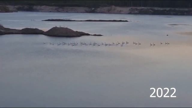 Хронология образования обводненного карьера Дубровка. смотреть онлайн