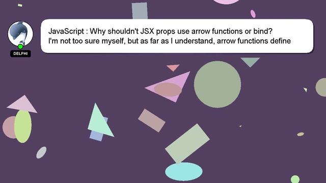 JavaScript : Why shouldn't JSX props use arrow functions or bind? смотреть онлайн