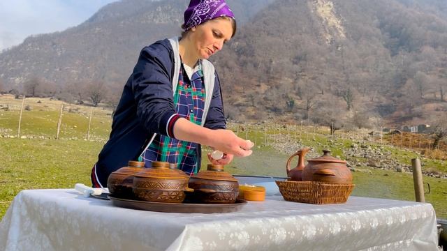 AZERBAIJANI KHASH REAL RECIPE Made From COW'S HOOVES - Outdoor Cooking