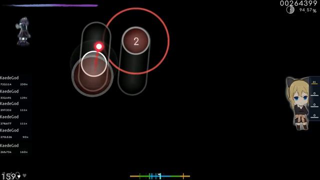 Fujiwara Chika Kohara Konomi Chikatto Chika Chika TV Size Kaguya Sama Love is War [osu!] смотреть онлайн