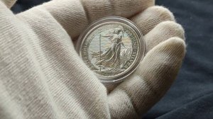 2 фунта Британия 2023 серебро 1 унция