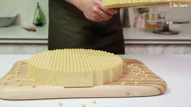 Lego Strawberry Double Layer Cake / Stop Motion Cooking ＆ ASMR смотреть онлайн