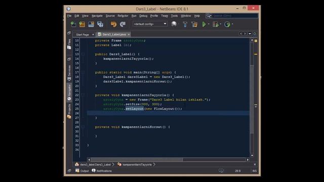 Java AWT & Swing 3-Dars смотреть онлайн