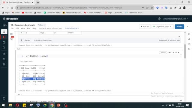 How to remove duplicate from spark dataframe | PySpark | Databricks Tutorial смотреть онлайн
