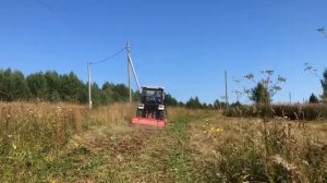 6. Фрезеровка участка трактором СКАУТ Т-504С