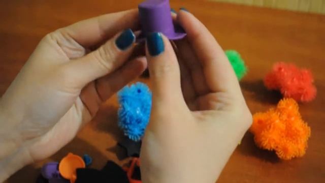 Конструктор Банчемс делаем цветные животные из шариков Banchems set unboxing make toy animals смотреть онлайн