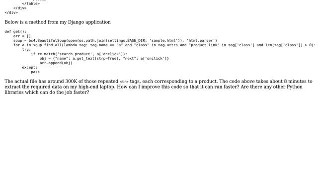 Python - Performance of this code very slow смотреть онлайн
