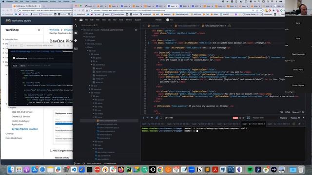 DevOps Mentorship Program - Week 22 - Building DevOps Blue/Green pipeline with Amazon ECS - Part IV смотреть онлайн