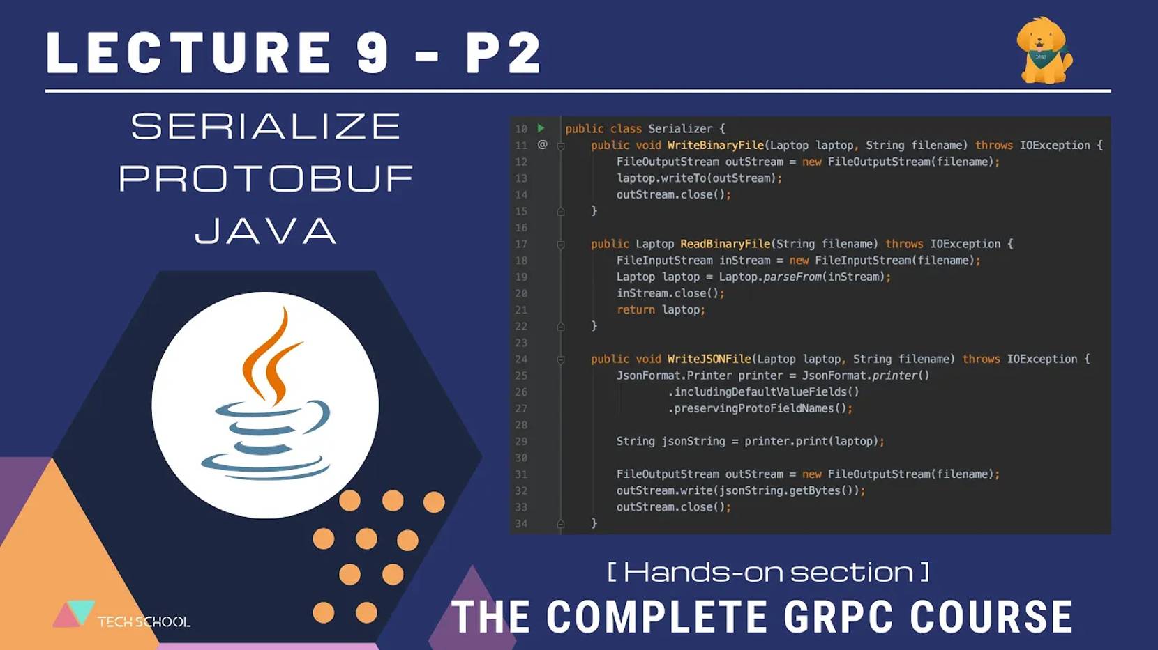 TECH SCHOOL - [gRPC #9.2] Serialize protobuf message - Java смотреть онлайн